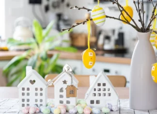 Πασχαλινή διακόσμηση κουζίνας: Ιδέες για τους πάγκους και το τραπέζι